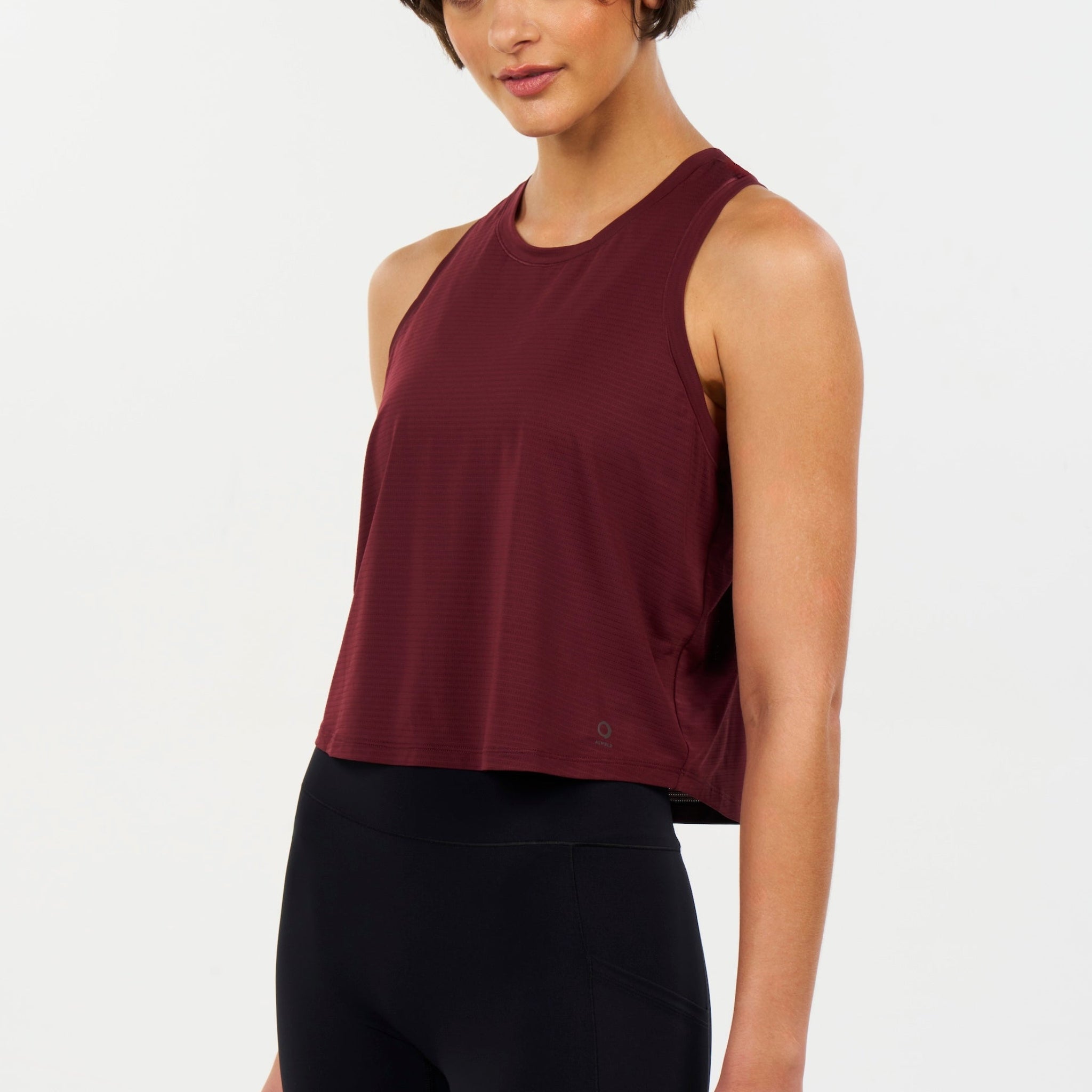 ALRN CROP MESH SINGLET