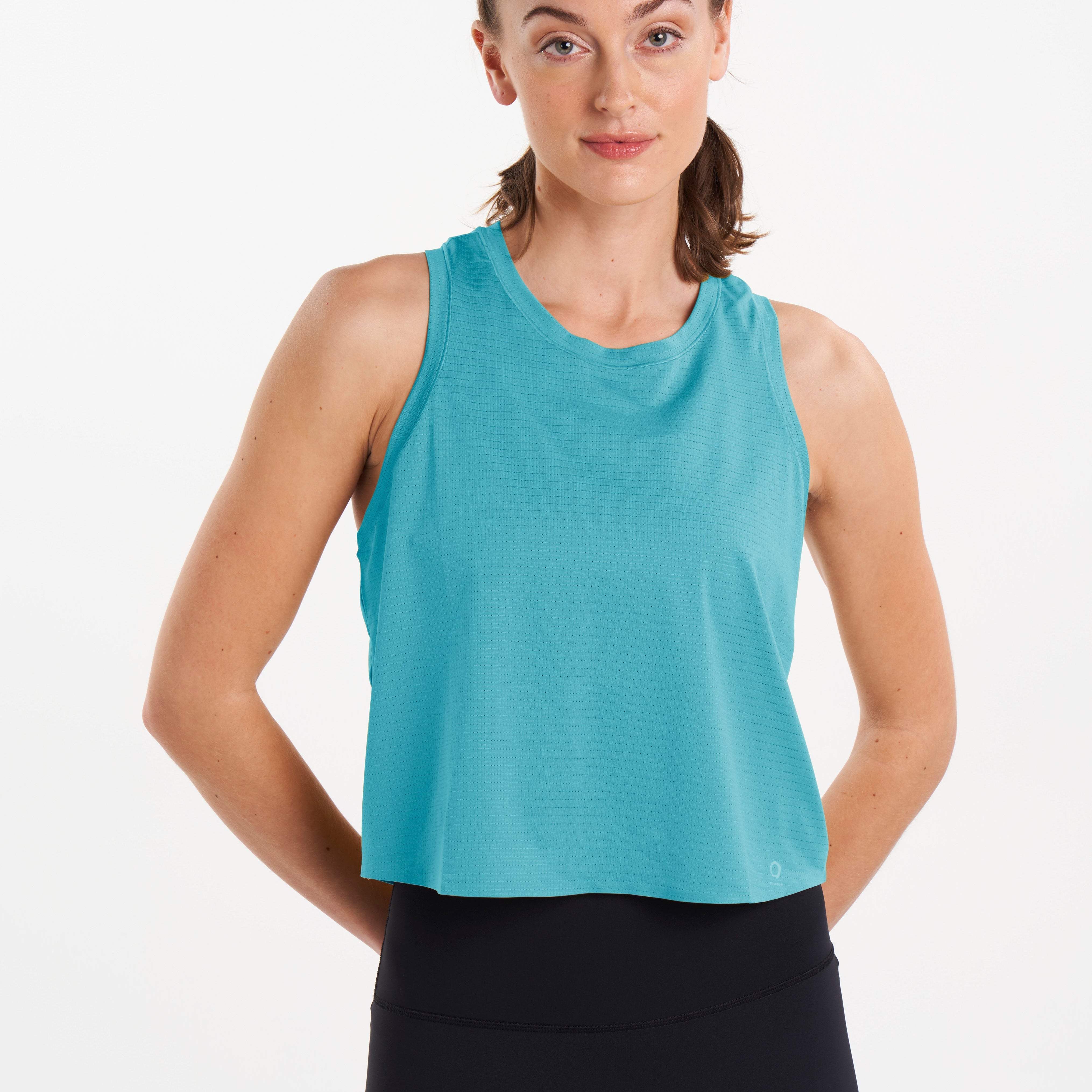 ALRN CROP MESH SINGLET