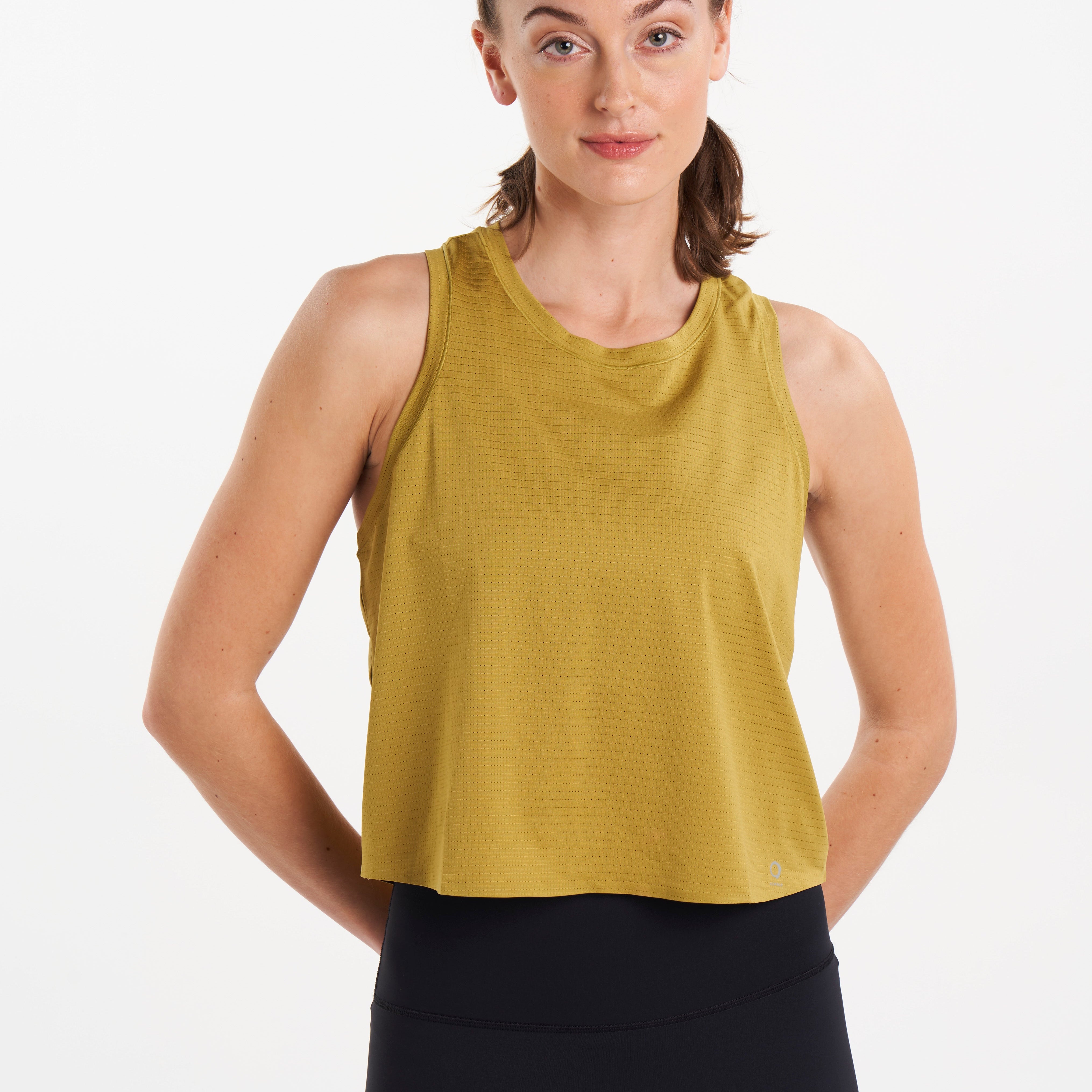 ALRN CROP MESH SINGLET